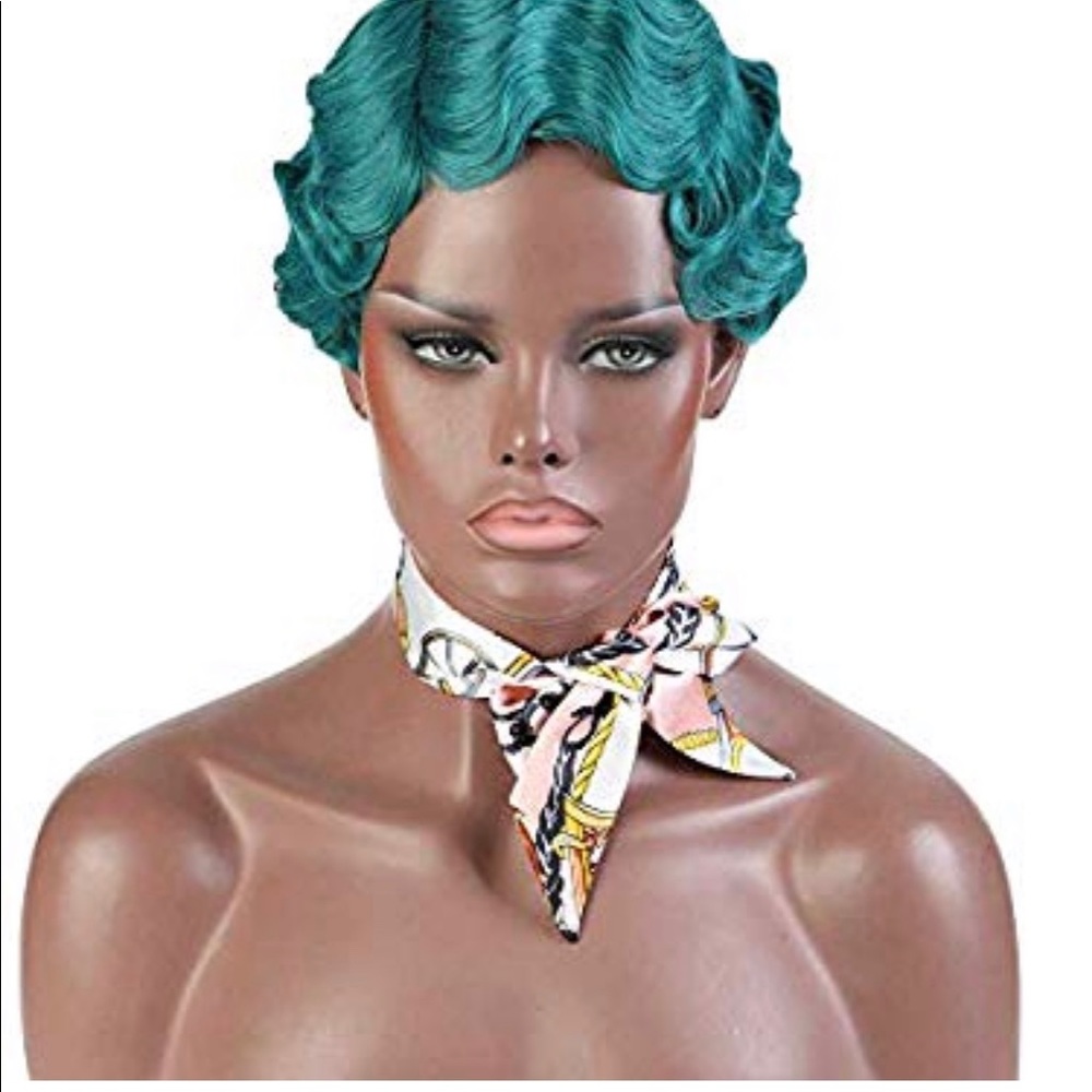 Short finger waves wigs
